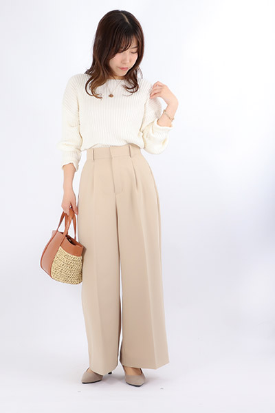2WAYツイルワイドパンツ