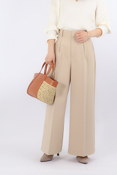 2WAYツイルワイドパンツ