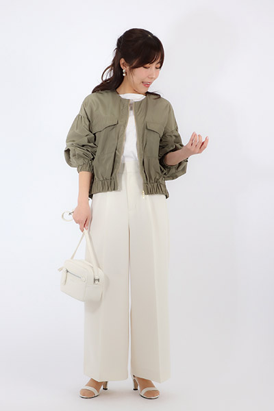 2WAYツイルワイドパンツ