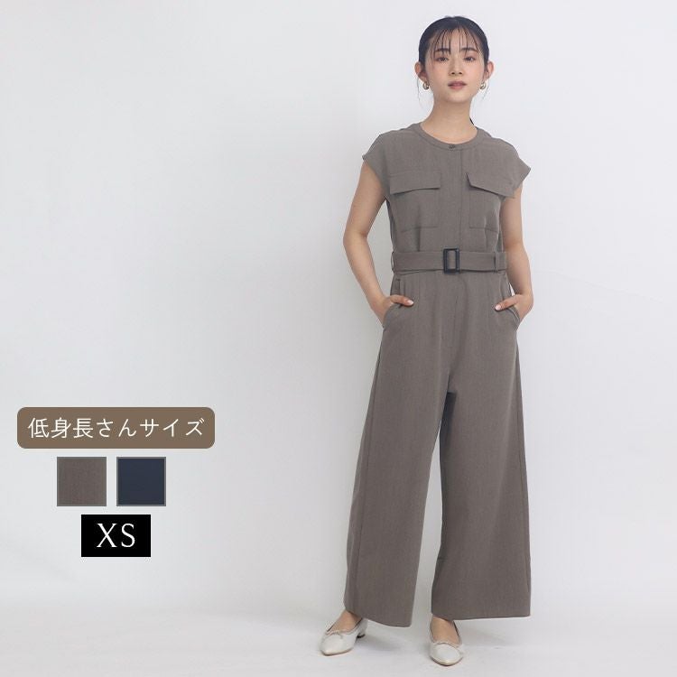 SALE】サファリジャンプスーツ 小さいサイズ 服 レディース 通販