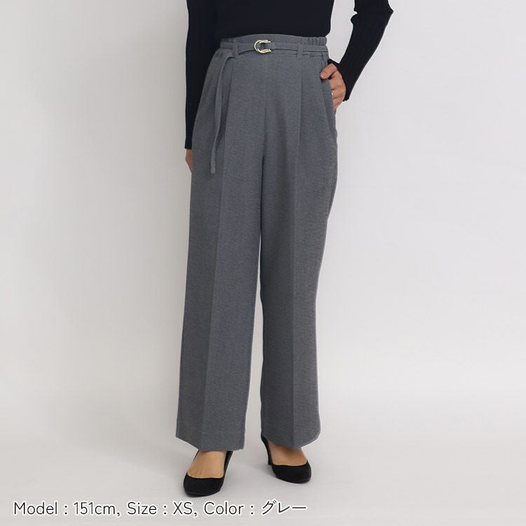 SALE】【セットアップ可】ハイストレッチジョーゼットパンツ 小さい