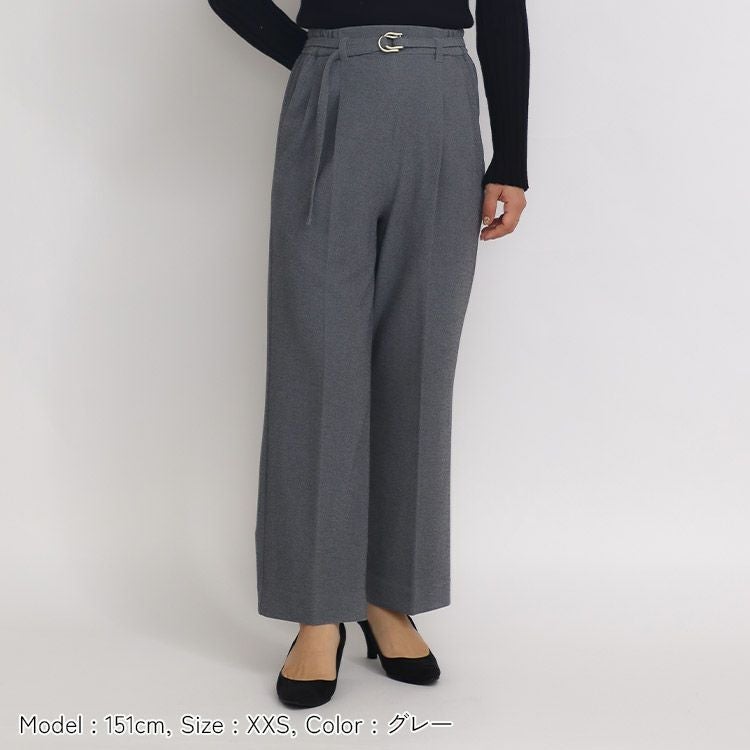 SALE】【セットアップ可】ハイストレッチジョーゼットパンツ 小さい