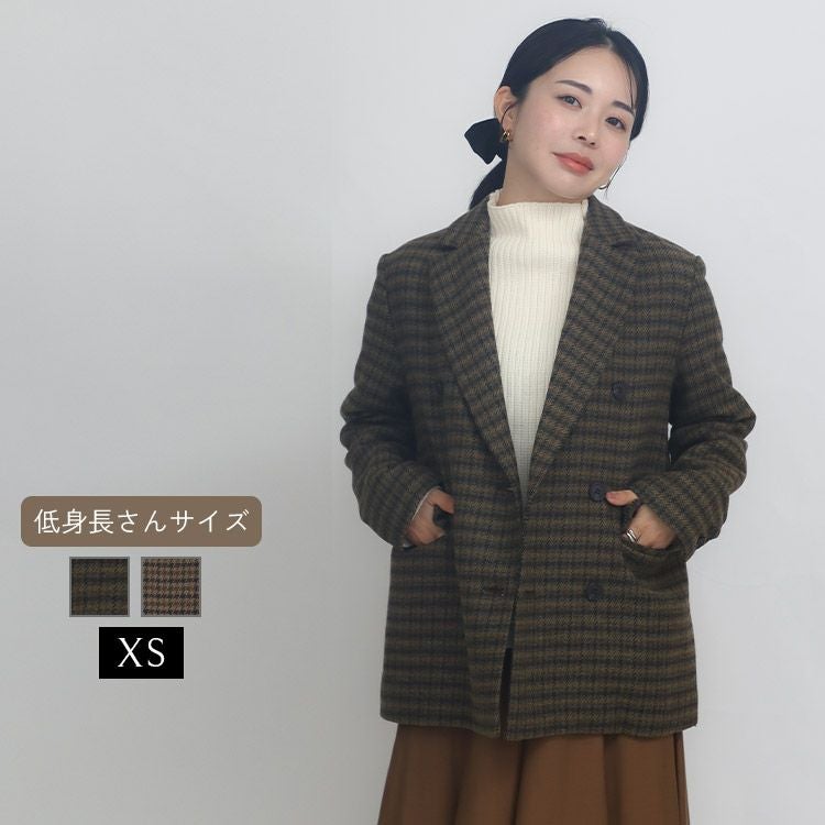 SALE】フランネルツイードジャケット 小さいサイズ 服 レディース 通販