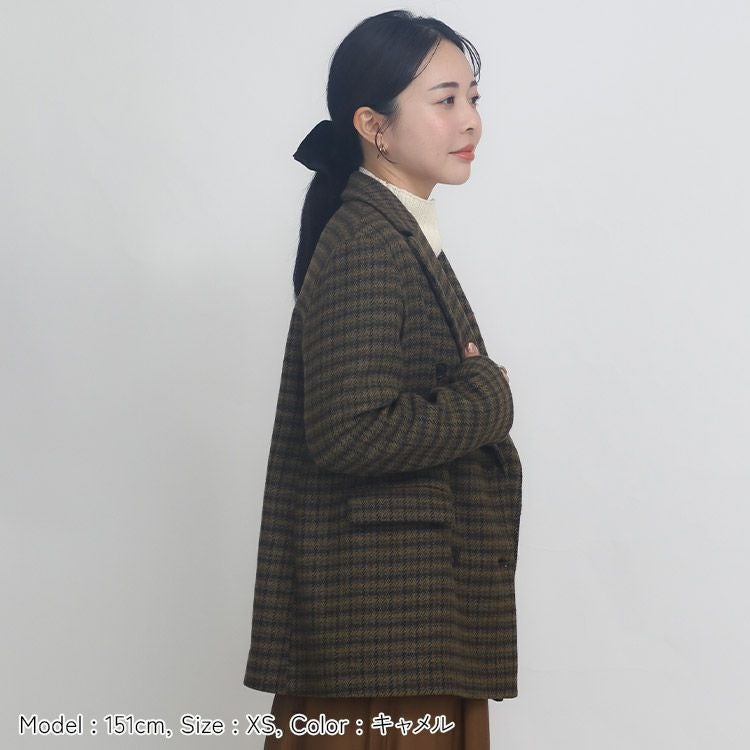 SALE】フランネルツイードジャケット 小さいサイズ 服 レディース 通販