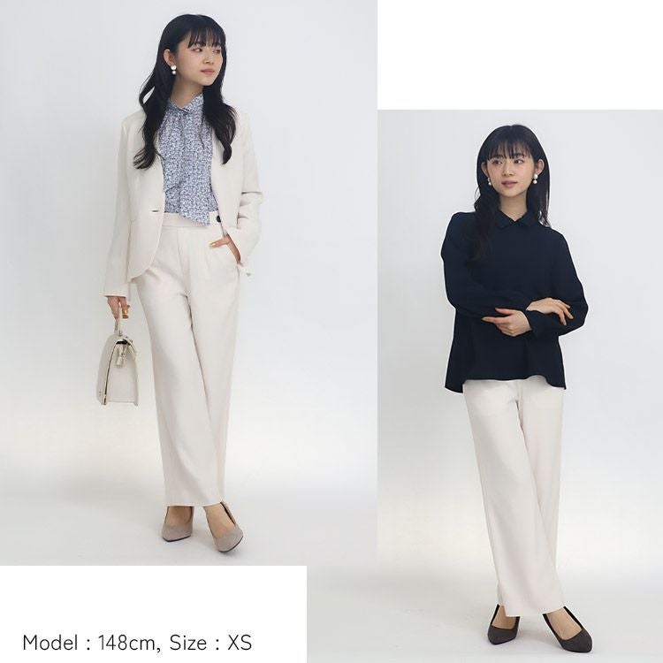 バックサテンジョーゼットパンツ【セットアップ可】 小さいサイズ 服