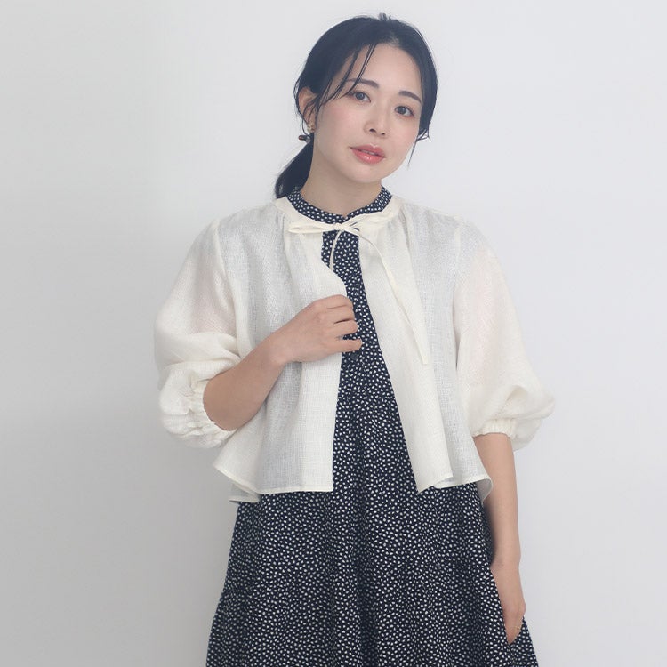 シャツ/ブラウス(半袖/袖なし) AE FLW LACE SL PO BONLECILL noir ブラウス シャツ 「BONLECILL noir」2wayチュール