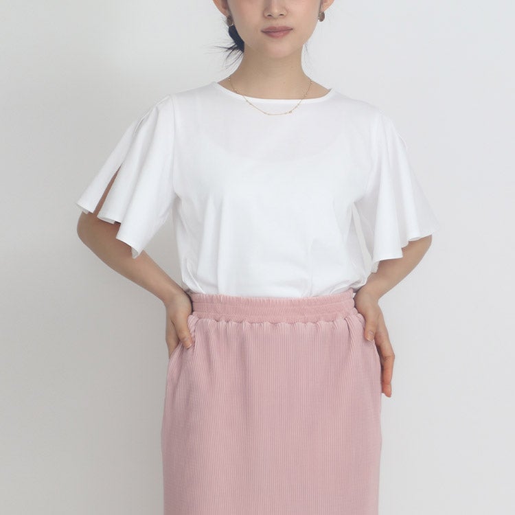 ドレープ袖プルオーバー