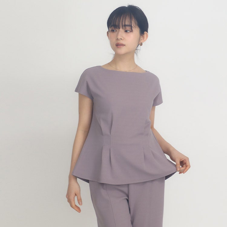 カットジョーゼットプルオーバー