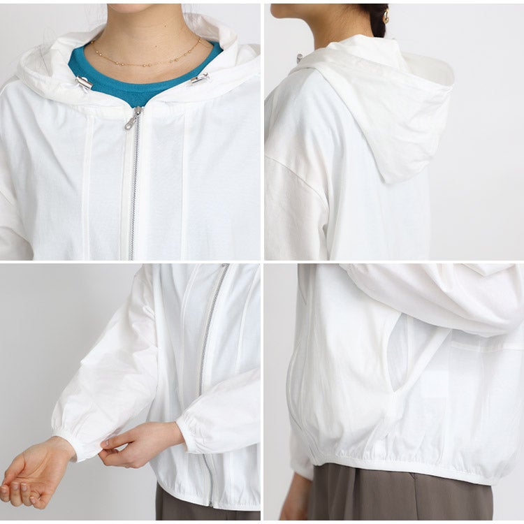 SALE】【接触冷感】強撚アイスジップパーカー 小さいサイズ 服