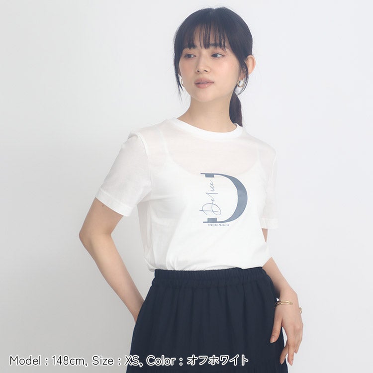 接触冷感】プリントTシャツ 小さいサイズ 服 レディース 通販
