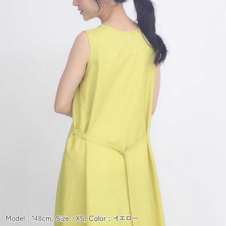 フェア限定価格】リネンライクロングワンピース 小さいサイズ 服