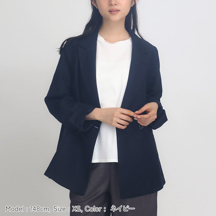 FAMILY SALE】リュクス麻レーヨンジャケット 小さいサイズ 服 