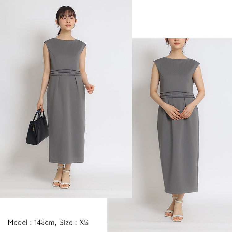 コクーンノースリーブワンピース 小さいサイズ 服 レディース 通販