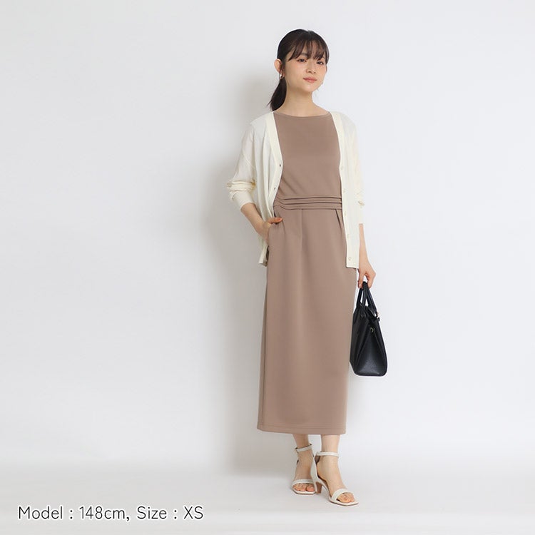 コクーンノースリーブワンピース 小さいサイズ 服 レディース 通販