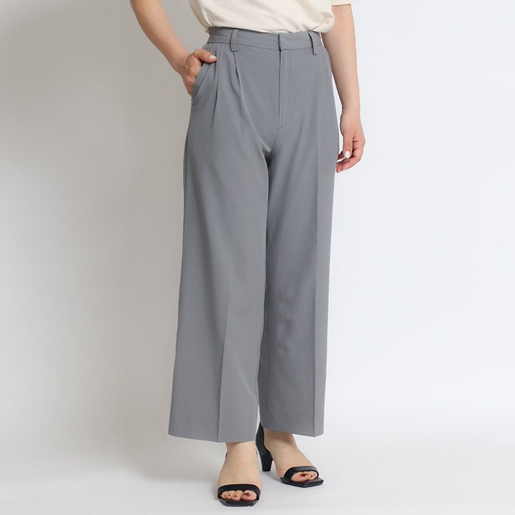 セットアップ可】タックストレートパンツ 小さいサイズ 服 レディース 通販